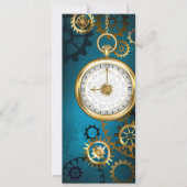 Steampunkターコイズ背景(ギア) シーズンカード (正面)