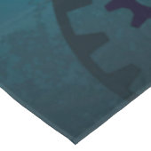 Steampunkターコイズ背景(ギア) テーブルクロス (アングル)