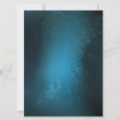 Steampunkターコイズ背景(ギア) 案内状 (裏面)