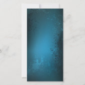 Steampunkターコイズ背景(ギア) 案内状 (裏面)