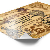 STEAMPUNKテンプレートの任意のギフト/カードへの転送 フォトプリント (角)