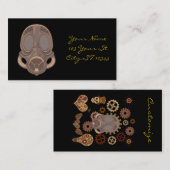 SteampunkテーマガスマスクThunder_Cove 名刺 (正面/裏面)