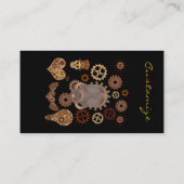 SteampunkテーマガスマスクThunder_Cove 名刺 (裏面)