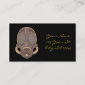 SteampunkテーマガスマスクThunder_Cove 名刺 (正面)