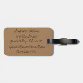 Steampunkバックパックとラゲージタグ ラゲッジタグ (裏面横)