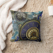 STEAMPUNKパターンホームデコール クッション (ブランケット)