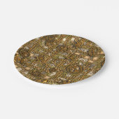 Steampunkパネル – ギアとパイプ – 真鍮 ペーパープレート (アングル)