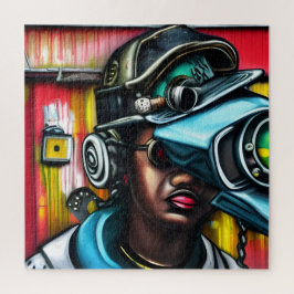 SteampunkヒップホップBotswainアラート ジグソーパズル