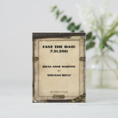 Steampunkビクトリアン日付はがきを保存 案内ポストカード (スタンド正面)