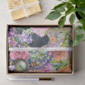 Steampunkフローラアップ（背景を追加） 薄葉紙 (ギフト)