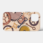 Steampunkホイール、ギア、鍵、旧地図油 絵を描 Case-Mate iPhoneケース (裏面 (横))