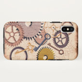Steampunkホイール、ギア、鍵、旧地図油 絵を描 Case-Mate iPhoneケース (裏面(横))