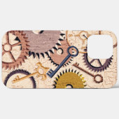 Steampunkホイール、ギア、鍵、旧地図油 絵を描 Case-Mate iPhoneケース (裏面 (横))