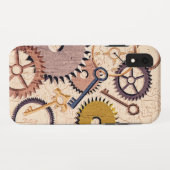 Steampunkホイール、ギア、鍵、旧地図油 絵を描 Case-Mate iPhoneケース (裏面(横))