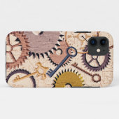 Steampunkホイール、ギア、鍵、旧地図油 絵を描 Case-Mate iPhoneケース (裏面(横))