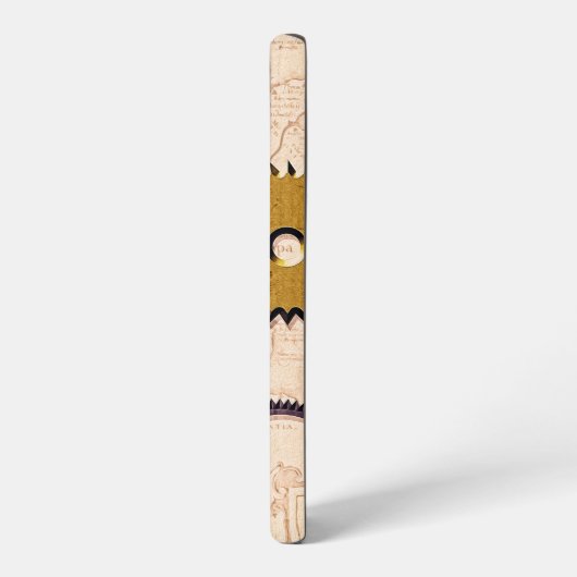 Steampunkホイール、ギア、鍵、旧地図油 絵を描 samsung galaxyケース (左側面)