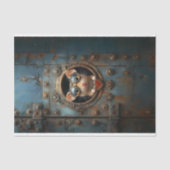 Steampunkホワイトマウスと赤いハートBQ1デコページ 薄葉紙 (正面)