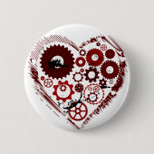 Steampunkボタン 缶バッジ (正面)