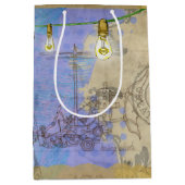 Steampunkメカニカルエジソン電球アーキテクト ミディアムペーパーバッグ (正面)