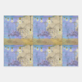 Steampunkメカニカルエジソン電球アーキテクト ラッピングペーパーシート (正面)