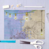 Steampunkメカニカルエジソン電球アーキテクト 薄葉紙 (クラフト)