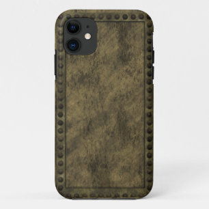 SteampunkメタルとスタッズパネルiPhoneケース iPhone 11 ケース