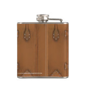 Steampunkヴィンテージのレザールックの場合 フラスク (裏面)