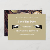 Steampunkヴィンテージギア写真保存日 セーブザデート (正面/裏面)