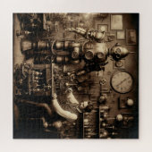 Steampunk人間型メカニカルロボット～ * ～ ジグソーパズル (横)