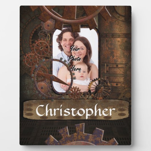 Steampunk写真の背景 フォトプラーク (正面)