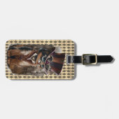 Steampunk子猫カスタマイズ ラゲッジタグ (正面横)