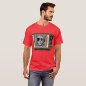 Steampunk子猫TV時間:レトロクールが満た予測できなす Tシャツ (正面フル)