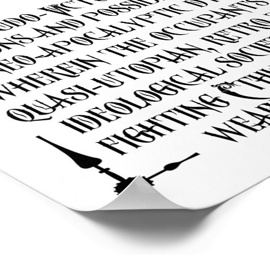 Steampunk定義ポスター ポスター (角)