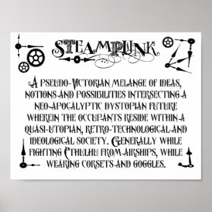 Steampunk定義ポスター ポスター