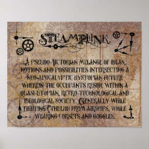 Steampunk定義 ポスター