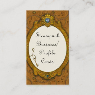 Steampunk宝石鍵名刺 名刺