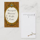 Steampunk宝石鍵名刺 名刺 (正面/裏面)