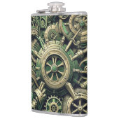 Steampunk工業用グリーンクロックギア フラスク (左)