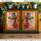 Steampunk帽子&ファンタジーブックCZ6Lデコページ 薄葉紙