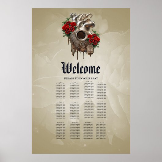 Steampunk情熱、愛の機械的なハート。 ポスター (正面)