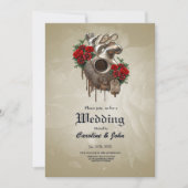 Steampunk情熱、愛の機械的なハート。 招待状 (正面)