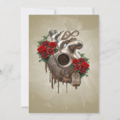 Steampunk情熱、愛の機械的なハート。 招待状 (裏面)