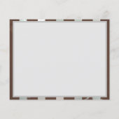 Steampunk時計とターコイズバラオンストライプの チラシ (裏面)