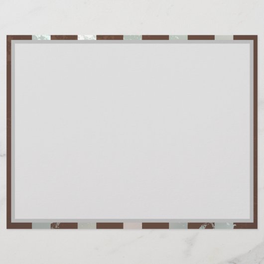 Steampunk時計とターコイズバラオンストライプの チラシ (裏面)