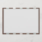 Steampunk時計とターコイズバラオンストライプの プログラム (裏面)