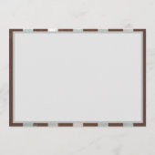 Steampunk時計とターコイズバラオンストライプの メニュー (裏面)