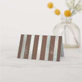 Steampunk時計とターコイズバラオンストライプの ロイヤリティカード (裏面)