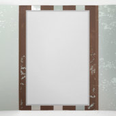 Steampunk時計とターコイズバラオンストライプの 三つ折りプログラム (内部中)