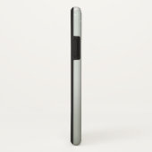 Steampunk時計とターコイズバラオンストライプの Case-Mate iPhoneケース (裏面/右)