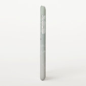 Steampunk時計とターコイズバラオンストライプの iPhoneケース (左側)